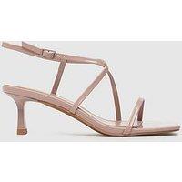 Schuh Serenity Strappy Mid Heels - Natural