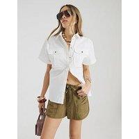 River Island Pocket Detail Short - Khaki