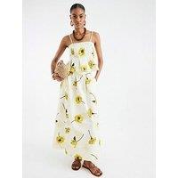 River Island Printed Maxi Skirt - Yellow
