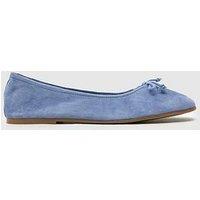 Schuh Lambert Suede Ballerina - Blue
