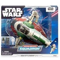 Star Wars Micro Galaxy Squadron Boba Fett'S Starship (Ep 5) - 7-Inch Vehicle