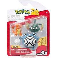 Pokemon Pok&Eacute;Mon Battle Figure 3 Pack - Features 2-Inch Charmander And Trubbish And 3-Inch Poliwhirl Battle Figures