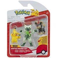 Pokemon Pok&Eacute;Mon Battle Figure 3 Pack - Features 2-Inch Litleo And Pikachu And 3-Inch Floragato Battle Figures