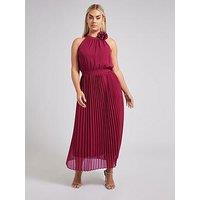Yours Pleated Choker Corsage Dress