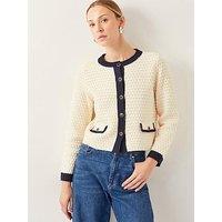 Monsoon Nancy Knit Jacket - Cream