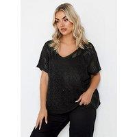 Yours Boxy Cover Up - Black