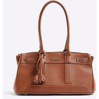 River Island East West Soft Tote - Brown