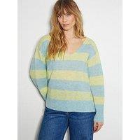 Monsoon Sable Stripe Jumper - Yellow