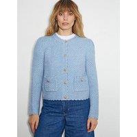 Monsoon Suki Stitch Jacket - Blue