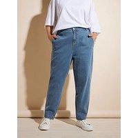 Yours Barrel Jean - Mid Blue