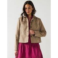 Jdy Faux Suede Jacket - Beige