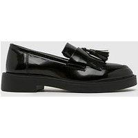 Schuh Lawton Tassel Loafer Flat Shoes - Black