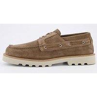 Allsaints Men'S Skiff Suede Lace Up Shoe- Grey