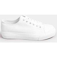 Yours Extra Wide Fit Canvas Trainers