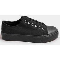 Yours Wide Fit Canvas Trainers