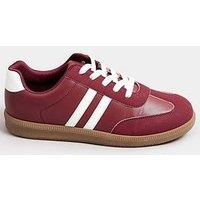 Yours Extra Wide Fit Retro Stripe Trainer