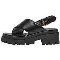 Only Doja Cross Strap Chunky Sandal - Black