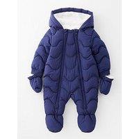 Mini V By Very Baby Boys Snowsuit - Navy
