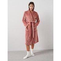 V By Very Supersoft Dressing Gown - Pink