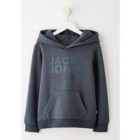 Jack & Jones Mini Younger Boys Corp Logo Hoodie - Blue