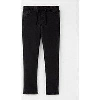 Jack & Jones Mini Younger Boys Glenn 996 Elasticated Waist Jeans - Black