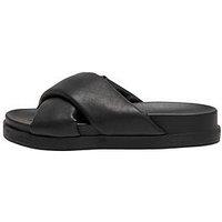 Only Minnie Cross Strap Slide- Black