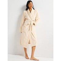 V By Very Supersoft Dressing Gown - Cream