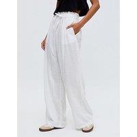 Raffya Paulina Wide Leg Trouser - White
