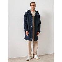 Very Man Longline Hooded Parka Jacket - Navy