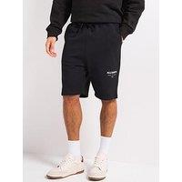 Allsaints Underground Sweat Shorts- Black