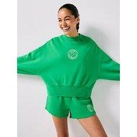 P.E Nation Womens Training Exposition Sweat - Green