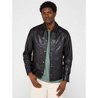 Allsaints Arlongington Leather Jacket - Black