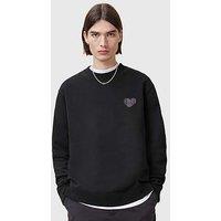 Allsaints Lovers Logo Crew Neck Sweatshirt - Black