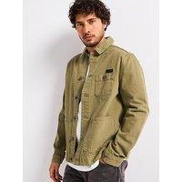 Allsaints All Saints Eavis Chore Jacket- Green