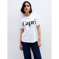 New Look Capri Heavyweight Cotton Relaxed T-Shirt - White