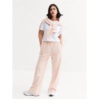 New Look Pink Pintuck Wide Leg Joggers
