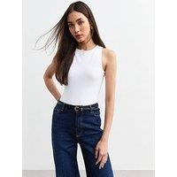 New Look High Neck Bodysuit - White