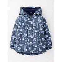 Mini V By Very Boys Light Weight Fleece Lined Rain Mac - Blue