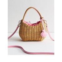 New Look Barbados Wicker Basket - Stone