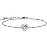 Thomas Sabo Silver Bracelet With Halo Pendant