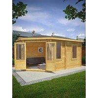 Mercia 5M X 3M Corner Lodge Grande Log Cabin (28Mm) - Pefc Certfied