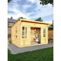 Mercia 4M X 3M Curved Roof Log Cabin (44Mm) - Pefc Certified