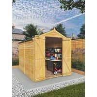 Mercia 8 X 6Ft Overlap Apex Windowless Shed (Double Door) - Fsc Certified