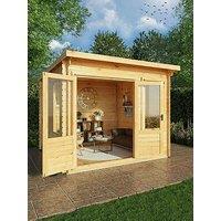 Mercia 3M X 3M Pent Log Cabin (19Mm) - Pefc Certified