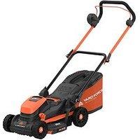 Yard Force 40V 2.5Ah (2X20V) Cordless Lawnmower With 34Cm Cutting Width 35L Grass Bag And Rear Roller - Lm C34B