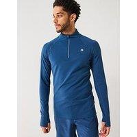 Gym + Coffee Men'S Training Relentless 1/4 Zip - Blue