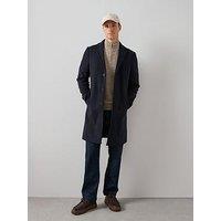 The Very Collection Notch Collar Overcoat - Navy