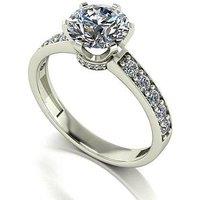 Moissanite Lady Lynsey Platinum 2Ct Total Eq Moissanite Solitaire Ring