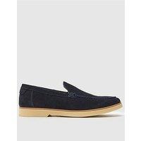 Schuh Riggs Suede Loafers - Navy