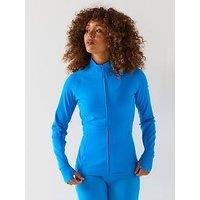 Gym + Coffee Womens Training Relentless Full Zip - Blue